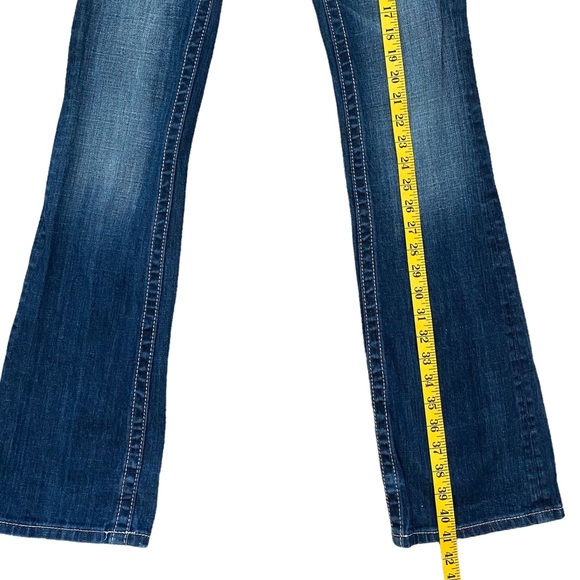 MISS ME  | STAR STUDDED PEACE SIGN BOOT CUT JEANS  SZ 26 - Picture 10 of 13